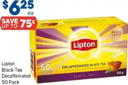 Foodland Lipton black tea decaffeinated offer