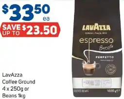 Foodland Lavazza coffee ground or beans offer