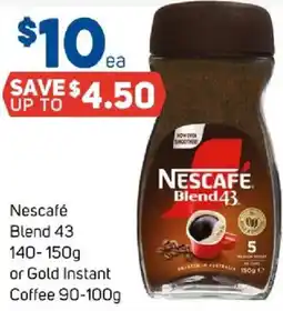 Foodland Nescafé blend 43 or gold instant coffee offer
