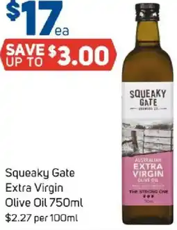 Foodland Squeaky gate extra virgin olive oil offer