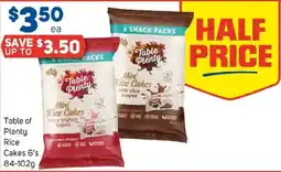 Foodland Table plenty rice mini rice cakes offer