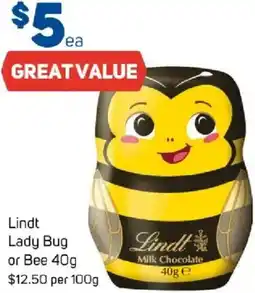 Foodland Lindt lady bug or bee offer