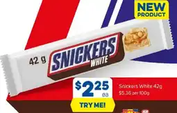 Foodland Snickers white offer