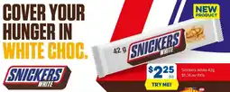 Foodland Snickers white offer