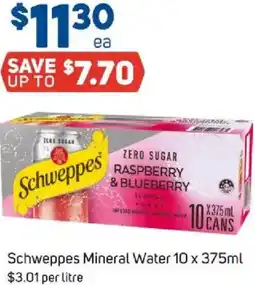 Foodland Schweppes mineral water offer