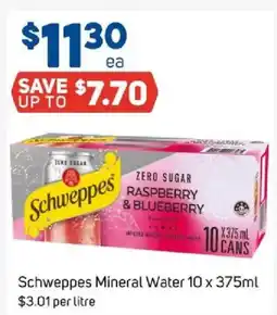 Foodland Schweppes mineral water offer