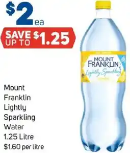 Foodland Mount franklin lightly sparkling water offer