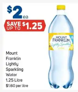 Foodland Mount franklin lightly sparkling water offer
