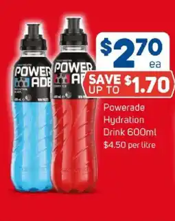 Foodland Powerade hydration drink offer