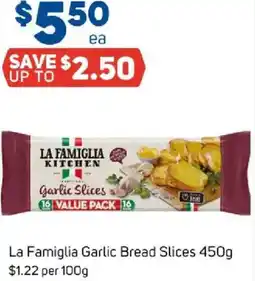 Foodland La famiglia garlic bread slices offer