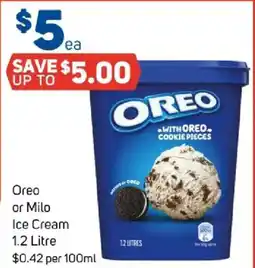 Foodland Oreo or milo ice cream offer