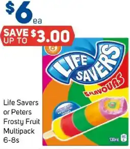 Foodland Life savers or peters frosty fruit offer