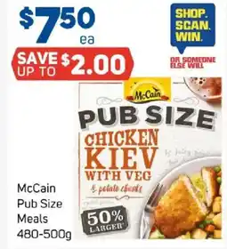 Foodland Mccain pub size meals offer