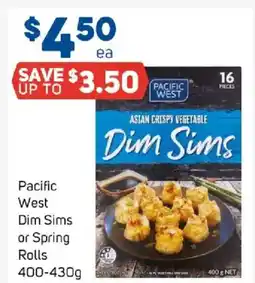 Foodland Pacific west dim sims or spring rolls offer