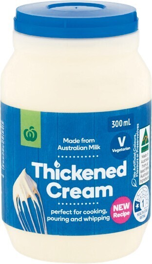 Woolworths Thickened Cream 300ml