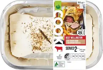 Woolworths NEW Woolworths COOK Beef Wellington 315g u2013 From the Meat Dept offer