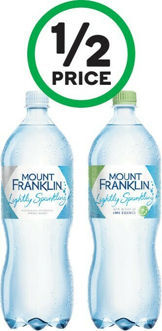 Woolworths Mount Franklin Lightly Sparkling Water 1.25 Litre offer