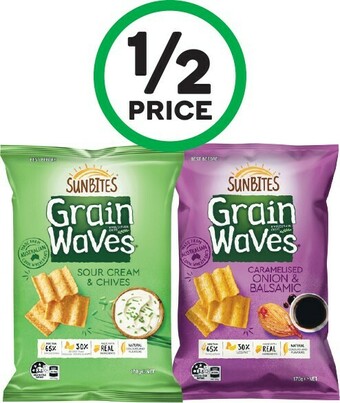 Woolworths Sunbites Grain Waves 170g offer