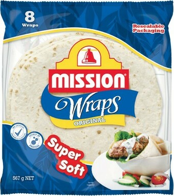 Woolworths Mission Wraps Varieties 425-567g Pk 6-8 offer