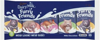 Woolworths Cadbury Furry Friends 100g offer