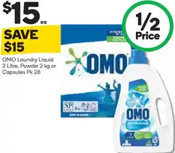 Woolworths Omo laundry liquid offer