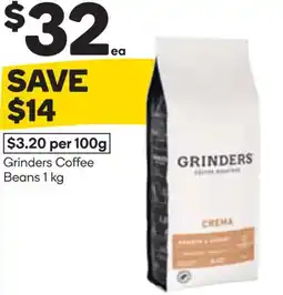 Woolworths Grinders coffee beans offer