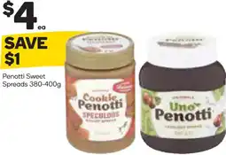 Woolworths Penotti sweet spreads offer