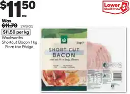 Woolworths Woolworths shortcut bacon offer