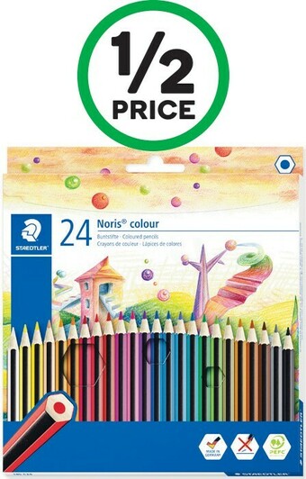 Woolworths Staedtler Noris Colour Coloured Pencils Pk 24 offer