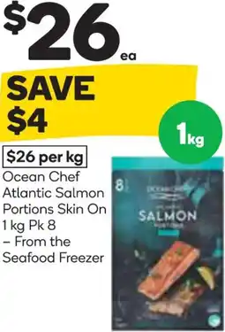 Woolworths Ocean chef atlantic salmon portions skin on offer
