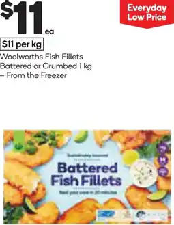 Woolworths Woolworths fish fillets battered or crumbed offer