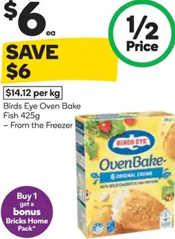 Woolworths Birds eye oven bake fish offer