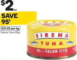 Woolworths Sirena Tuna offer