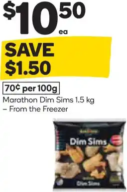 Woolworths Marathon dim sims offer