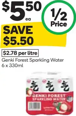 Woolworths Genki forest sparkling water offer