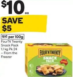 Woolworths Four'n twenty snack pack offer