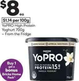 Woolworths Yopro high protein yoghurt offer