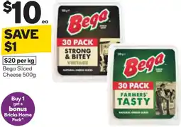 Woolworths Bega sliced cheese offer