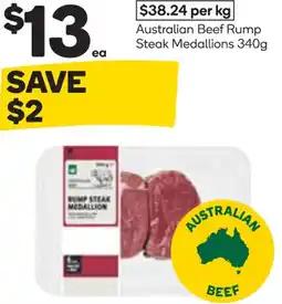 Woolworths Australian beef rump steak medallions offer