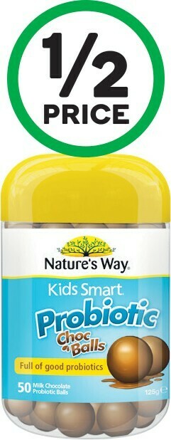 Woolworths Nature’s Way Kids Smart Probiotic Choc Balls Pk 50~ offer
