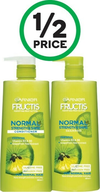 Woolworths Garnier Fructis Shampoo or Conditioner 850ml offer