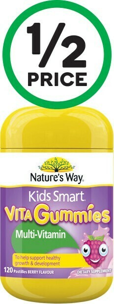 Woolworths Nature’s Way Kids Smart Vita Gummies Multi-Vitamin Pk 120~ offer