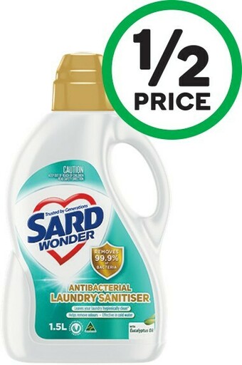 Woolworths Sard Laundry Sanitiser 1.5 Litre offer