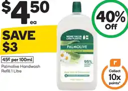 Woolworths Palmolive handwash refill offer