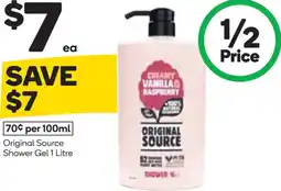 Woolworths Original source shower gel offer