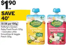 Woolworths Rafferty's garden baby food pouch offer