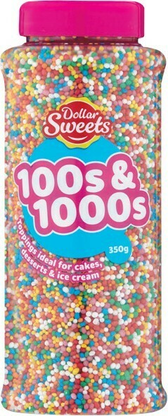 Woolworths Dollar Sweets Sprinkles Magic 100s & 1000s 350g offer