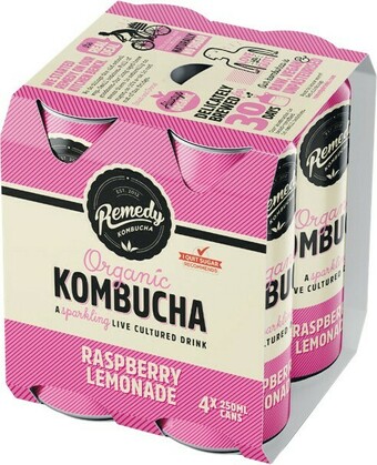 Woolworths Remedy Kombucha 4 x 250ml or 1.25 Litre offer