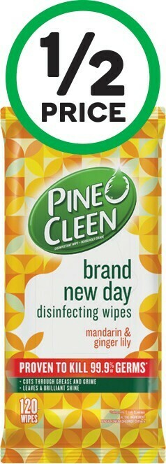 Woolworths Pine O Cleen Brand New Day Disinfecting Wipes Pk 120 offer