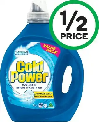 Woolworths Cold Power Advanced Clean Liquid 3.6-4 Litre or Powder 4 kg offer